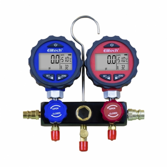 DMG-3 Kit completo manifold digital com 02 manômetros para 87 tipos de ...