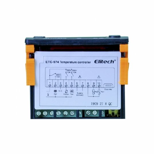 Controlador de temperatura 2 sensor 2mt 220V Mod. ETC-974 Elitech Brasil