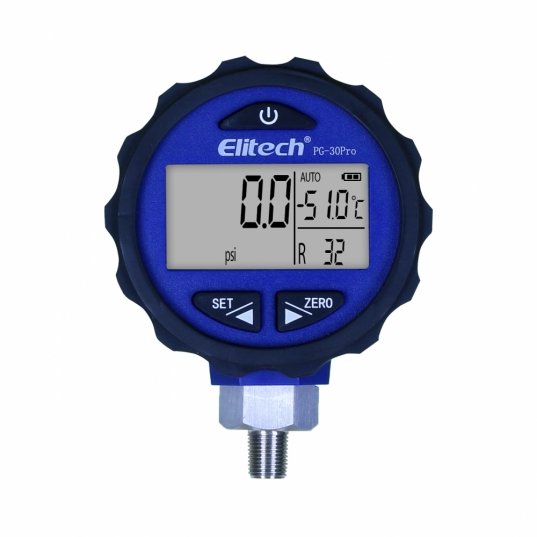 Manifold digital 500psi 87 gases PG-30Pro Azul Elitech Brasil