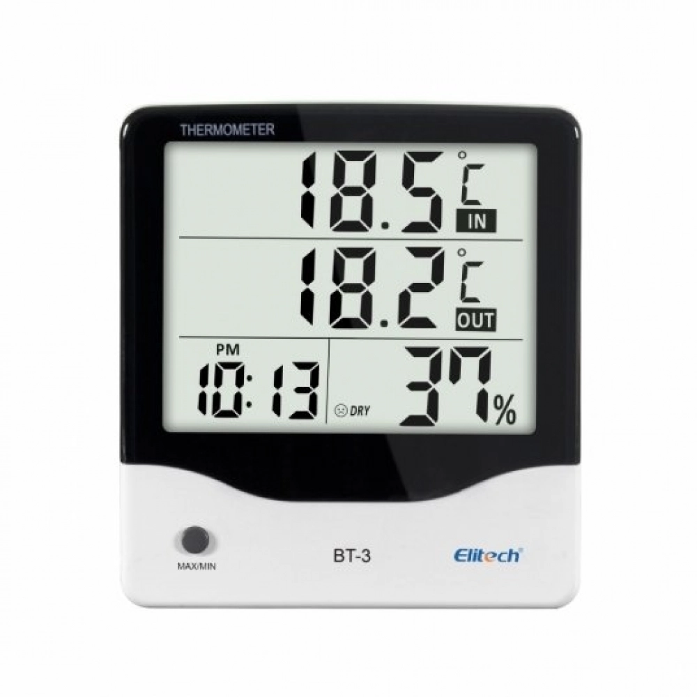 BT-3 Termohigrômetro Digital Temperatura E Umidade Max E Min (-50 A 70°c / 20-99%ur) Temperatura Interna E Externa 
