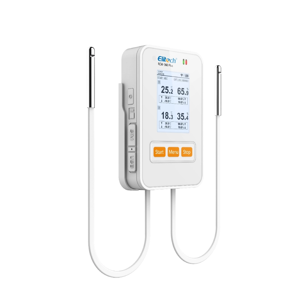 Datalogger 4G Temperatura E Umidade 2 Sensores Externos Monitoramento Online Com Alertas Via APP RCW-360PLUS THDE 4G