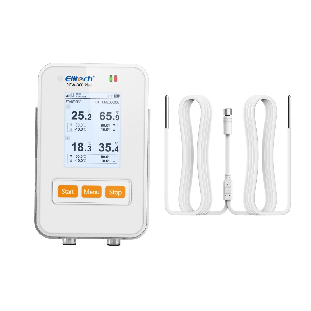 Datalogger WIFI/4G Temperatura Duplo Sensor Externo Com Sensor De Luz RCW-360 PLUS DC + Sensor TDE