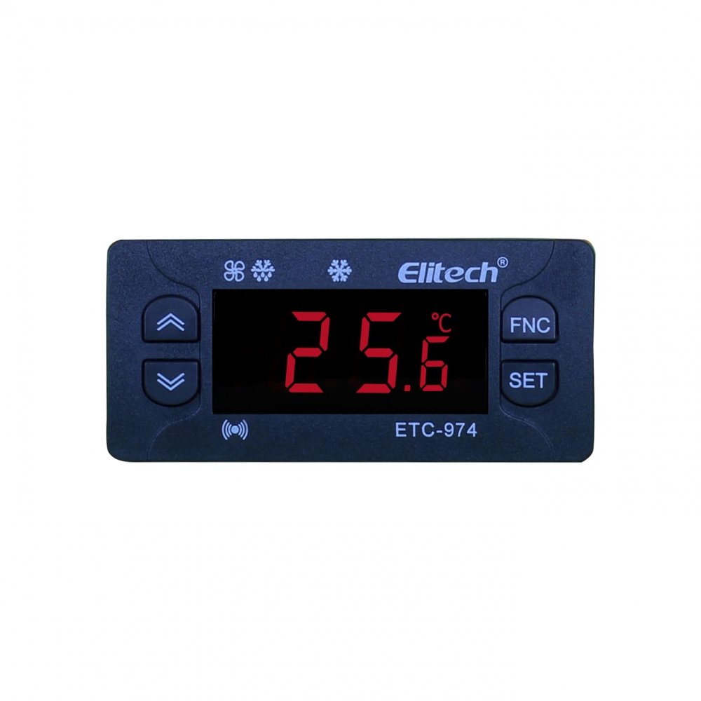 Controlador Termostato Digital De Temperatura Refrigeração Ventilador Degelo 220V ETC-974 