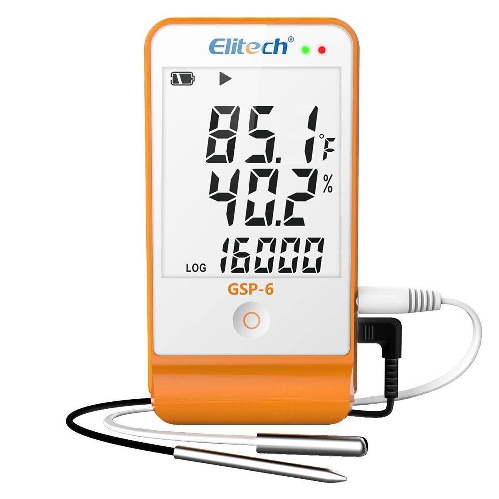 Datalogger De Temperatura E Umidade Sensor Externo E Alarme Sonoro GSP-6 