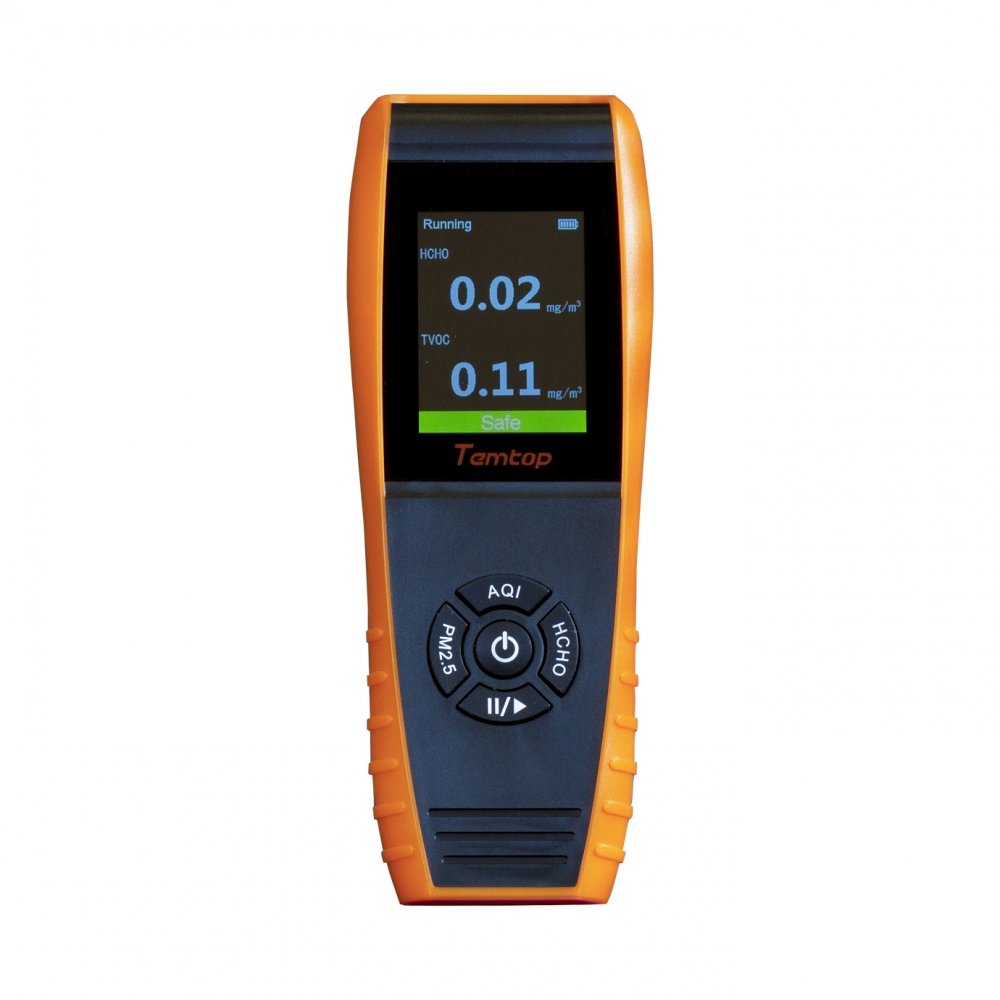 Medidor E Detector De Qualidade Do Ar LKC-1000S+ Partículas, HCHO, AQI, TVOC, Temperatura E Umidade Com Exportação De Relatório Via Excel 