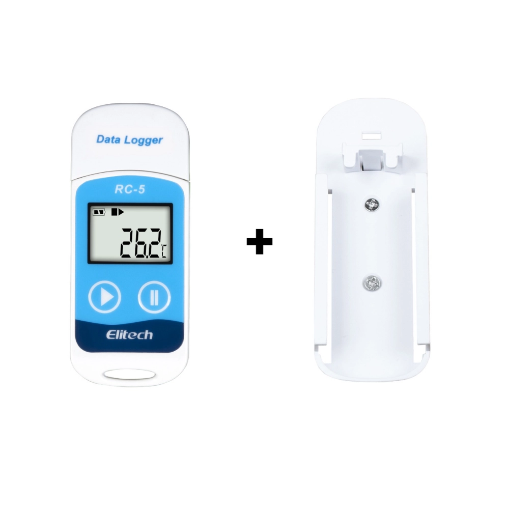 Datalogger De Temperatura Multiuso RC-5 + Suporte De Fixação Magnético 