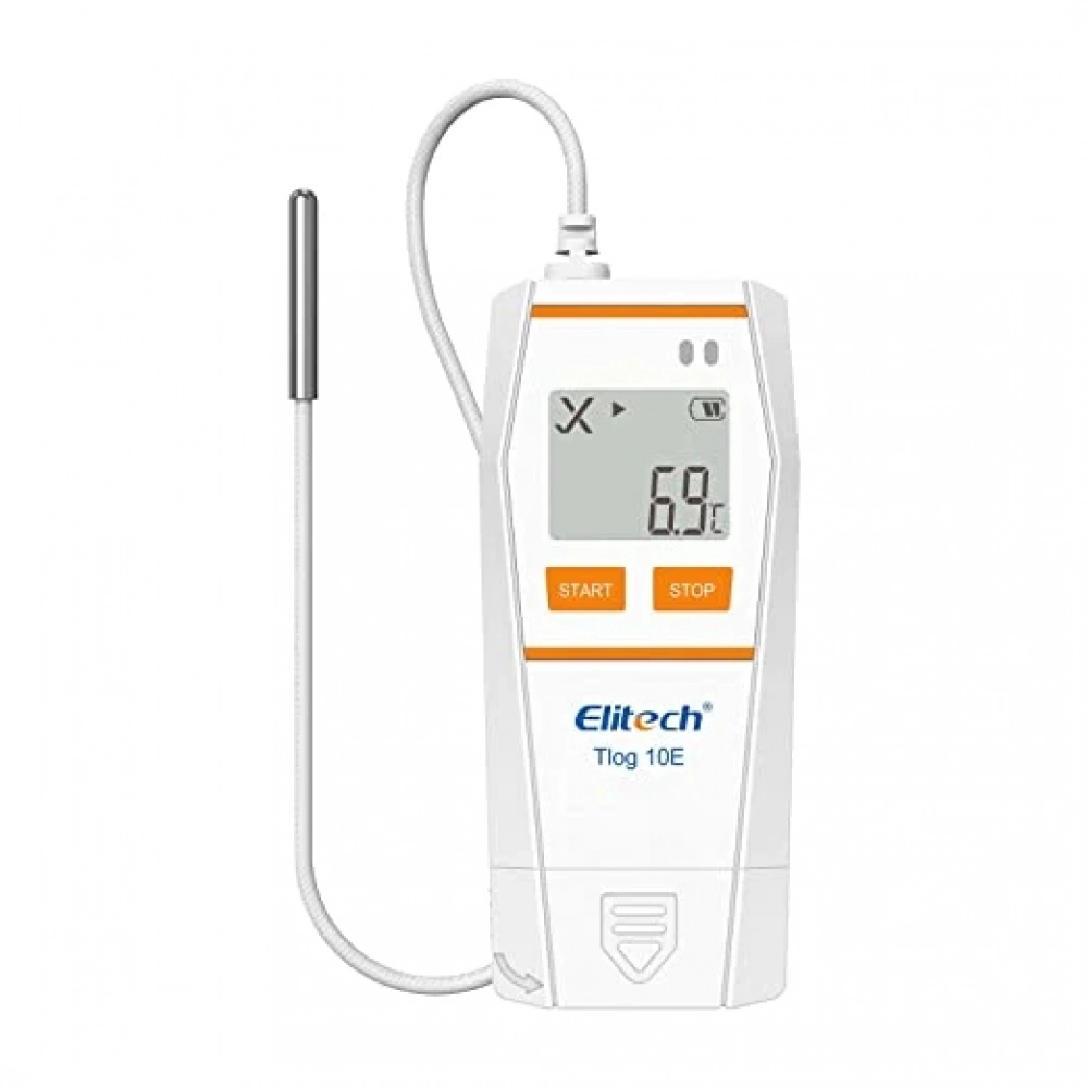 Datalogger De Temperatura Com Sensor Externo Geração De Relatório Em PDF Automático TLOG-10E 